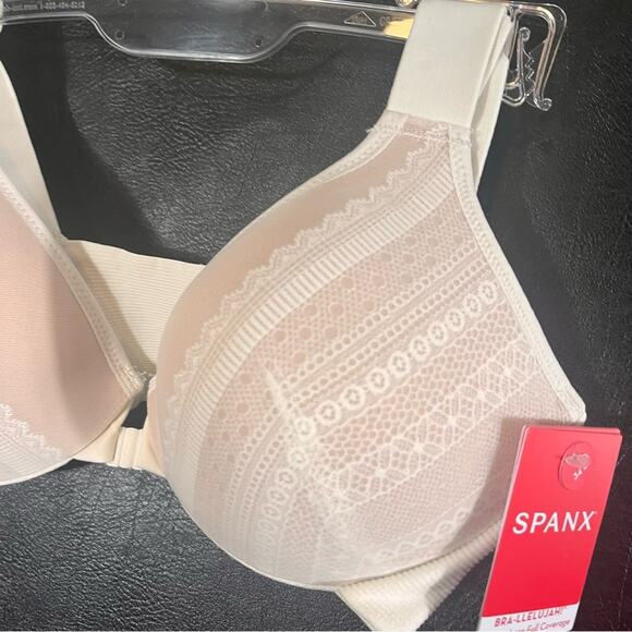 SPANX Cream Lace Bra 34B - Picture 3 of 7